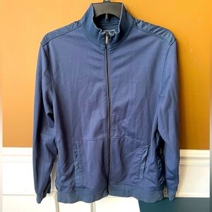 VanHeusen Studio Men's Blue Full-Zip Track Jacket Size Large